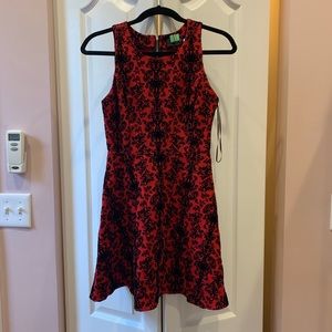 Red Black Vamp Dress